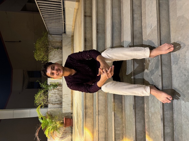 Prayag Thaker, founder of Barefoot in Bombay, standing barefoot